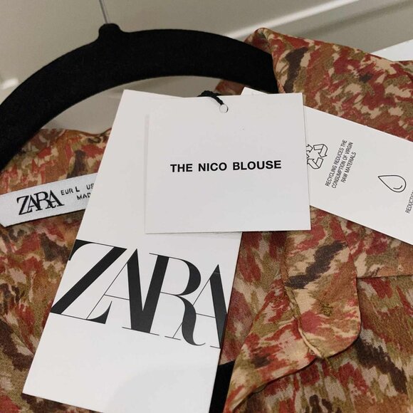 ZARA The Nico Blouse – Size L - NWT - Picture 8 of 9